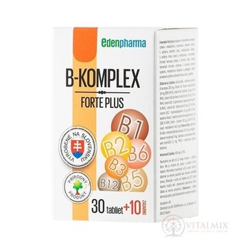 EDENPharma B-KOMPLEX forte plus tbl 30+10 zadarmo (40 ks) obrázok