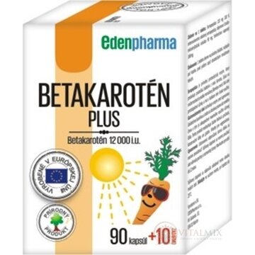 EDENPharma BETAKAROTÉN PLUS cps 90+10 zadarmo (100 ks) obrázok