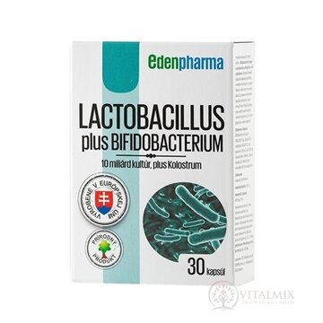 EDENPharma LACTOBACILLUS PLUS BIFIDOBACTERIUM cps 1x30 ks obrázok