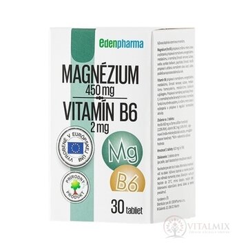 EDENPharma MAGNÉZIUM + Vitamín B6 tbl 1x30 ks obrázok