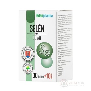 EDENPharma SELÉN 50 μg tbl 30+10 zadarmo (40 ks) obrázok