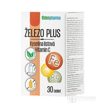 EDENPharma ŽELEZO PLUS tbl 1x30 ks obrázok