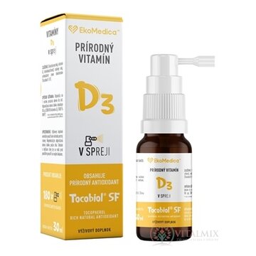 EkoMedica SK Prírodný Vitamín D3 sprej 1x30 ml obrázok