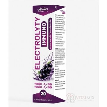 ELECTROLYTY IMMUNO - Apateka šumivé tablety 1x20 ks obrázok