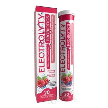 ELECTROLYTY PROBIOTICS Malina šumivé tablety 1x20 ks obrázok