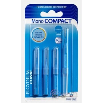 ELGYDIUM CLINIC Mono COMPACT 1,9 mm medzizubné kefky (modré) 1x4 ks obrázok