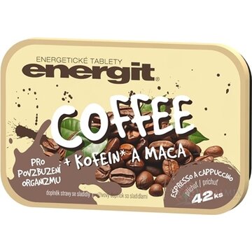 energit COFFEE energetické tablety s príchuťou espressa a capuccina 1x42 ks obrázok