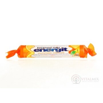 energit hroznový cukor MULTIVITAMÍN - POMARANČ pastilky 1x17 ks (37,4 g) obrázok