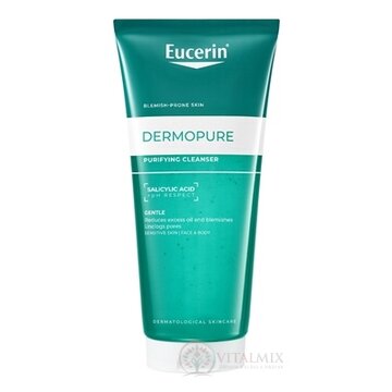 Eucerin DERMOPURE CLINICAL Hĺbkovo čistiaci gél mastná pleť so sklonom k akné 1x200 ml obrázok