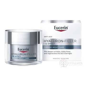 Eucerin HYALURON-FILLER+3xEFFECT Nočný krém vyplňujúci, anti-age, dóza 1x50 ml obrázok