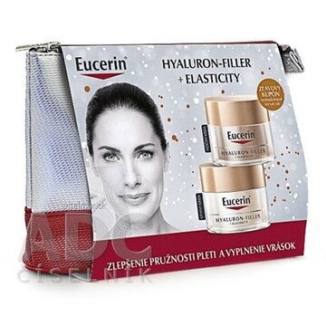 Eucerin HYALURON-FILLER+ELASTICITY Vianočná kazeta denný krém 50 ml + nočný krém 50 ml (inov.2019) 1x1 set obrázok