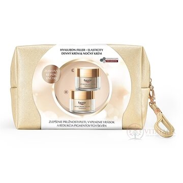 Eucerin Kazeta HYALURON-FILLER + ELASTICITY denný krém 50 ml + nočný krém 50 ml (Vianoce 2022) 1x1 set obrázok