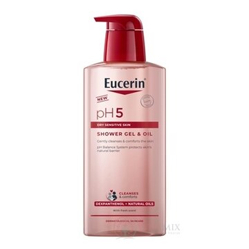 Eucerin pH5 Sprchový gél & olej pre suchú citlivú pokožku 1x400 ml obrázok