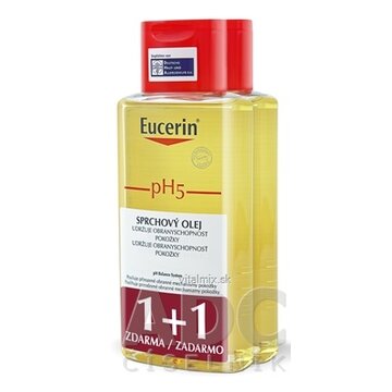 Eucerin pH5 Sprchový olej pre citlivú pokožku 2x200 ml (1+1 zdarma), 1x1 set obrázok