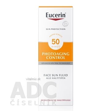Eucerin SUN PHOTOAGING CONTROL SPF 50 na tvár emulzia na opaľovanie 1x50 ml obrázok