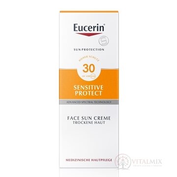 Eucerin SUN SENSITIVE PROTECT SPF 30 krém na tvár vysoko ochranný na opaľovanie 1x50 ml obrázok