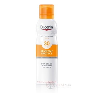 Eucerin SUN SENSITIVE PROTECT SPF 30 sprej transparentný na opaľovanie DRY TOUCH 1x200 ml obrázok