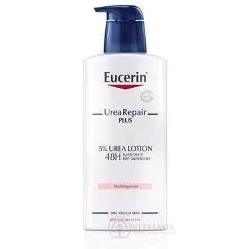 Eucerin UreaRepair PLUS Telové mlieko 5% urea parfumované, 48 h účinok 1x400 ml obrázok