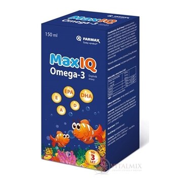 FARMAX MaxIQ Omega-3 sirup 1x150 ml obrázok