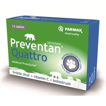 FARMAX Preventan Quattro + vitamín C tbl 1x12 ks obrázok