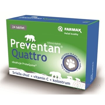 FARMAX Preventan Quattro + vitamín C tbl 1x24 ks obrázok