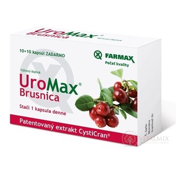 FARMAX UroMax Brusnica cps 10+10 zadarmo (20 ks) obrázok