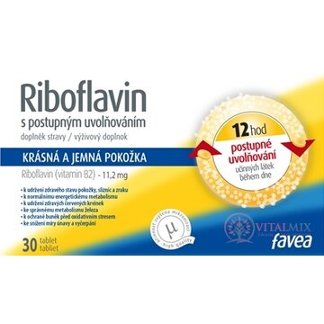 favea Riboflavín tbl s postupným uvolňovaním 1x30 ks obrázok