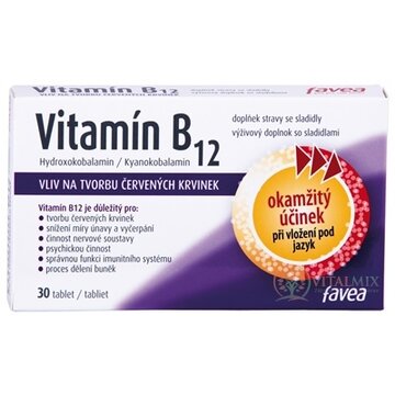 favea Vitamín B12 tbl 1x30 ks obrázok