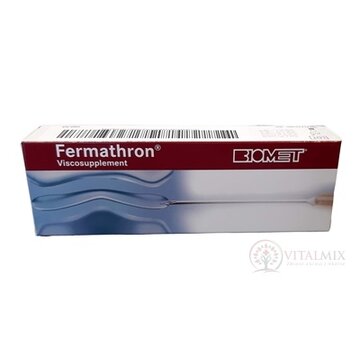 Fermathron BIOMET Roztok viskosuplementárny intraartikulárny, 236350-INT; inj s 1% kys. hyalurónovou (20 mg/2 ml), 1x1 ks obrázok