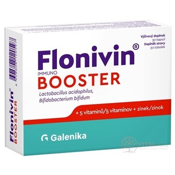 Flonivin IMMUNO BOOSTER cps (prospešné baktérie + 5 vitamínov + zinok) 1x30 ks obrázok