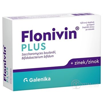 Flonivin PLUS cps (Saccharomyces + Bifidobacterium + zinok) 1x30 ks obrázok