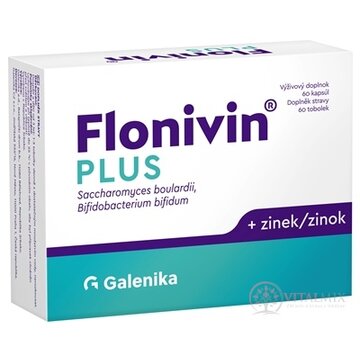 Flonivin PLUS cps (Saccharomyces + Bifidobacterium + zinok) 1x60 ks obrázok