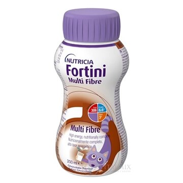 Fortini Multi Fibre s čokoládovou príchuťou tekutá výživa pre deti 1x200 ml obrázok