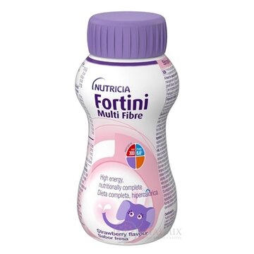Fortini Multi Fibre s jahodovou príchuťou tekutá výživa pre deti 1x200 ml obrázok