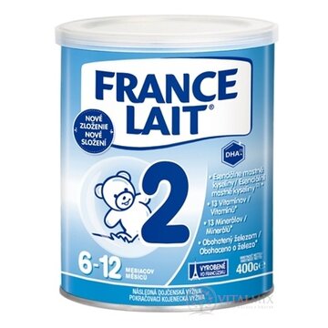 FRANCE LAIT 2 následná dojčenská výživa (6-12 mesiacov) (inov.zloženie 2021) 1x400 g obrázok