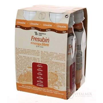 Fresubin Energy fibre DRINK EasyBottle, príchuť višňová, 4x200 ml (800 ml) obrázok