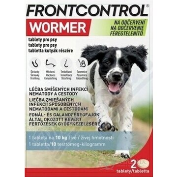 FRONTCONTROL WORMER na odčervenie,  tablety pre psy 1x2 ks obrázok