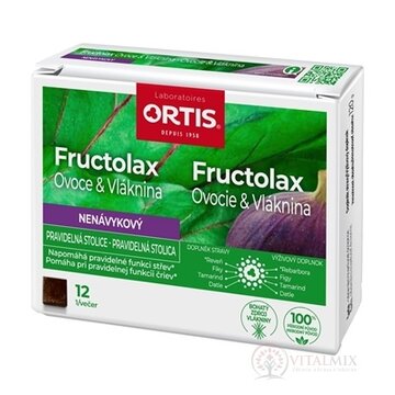 Fructolax Ovocie a vláknina KOCKY 1x12 ks obrázok
