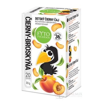 FYTO DETSKÝ ČIERNY ČAJ BROSKYŇA bez kofeínu 20x1,5 g (30g) obrázok