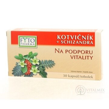 FYTO KOTVIČNÍK + SCHIZANDRA cps (na podporu vitality) 1x30 ks obrázok