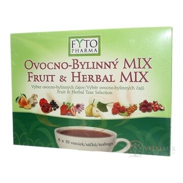 FYTO OVOCNO-BYLINNÝ MIX - Darčeková kazeta 6 druhov čajov po 10 vrecúšok, 60x2 g (120 g) obrázok