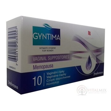 Fytofontana GYNTIMA Menopausa Vaginálne čapíky (inov.2019) 1x10 ks obrázok