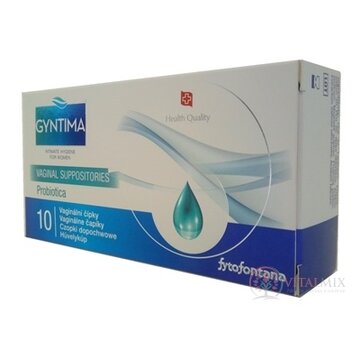 Fytofontana GYNTIMA Probiotica Vaginálne čapíky (inov.2019) 1x10 ks obrázok