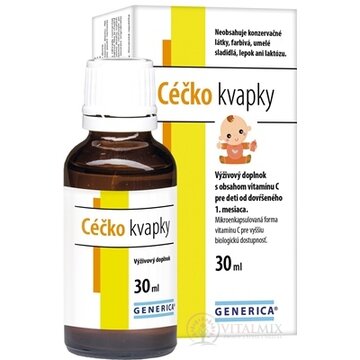 GENERICA Céčko kvapky pre deti od dovŕšeného 1. mesiaca, 1x30 ml obrázok