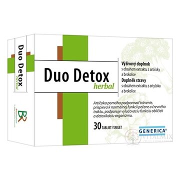GENERICA Duo Detox herbal tbl 1x30 ks obrázok
