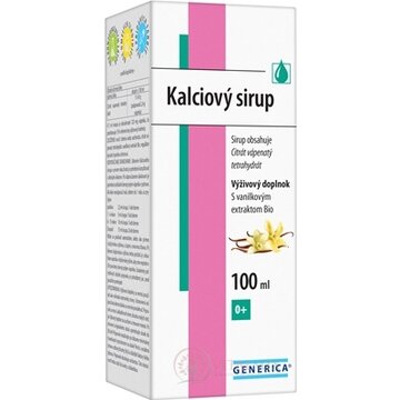 GENERICA Kalciový sirup s vanilkovým extraktom 1x100 ml obrázok