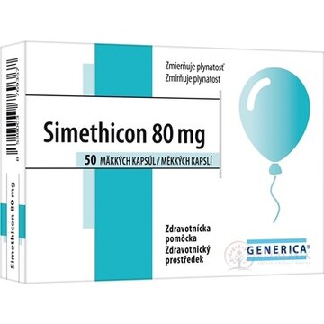 GENERICA Simethicon 80 mg cps mol 1x50 ks obrázok
