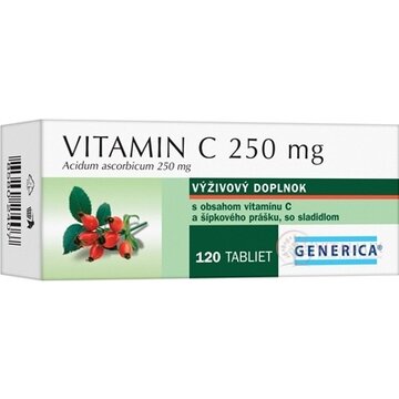 GENERICA Vitamin C 250 mg tbl 1x120 ks obrázok