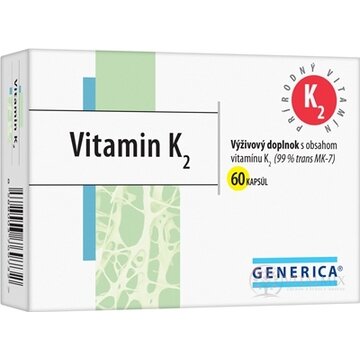 GENERICA Vitamin K2 cps 1x60 ks obrázok