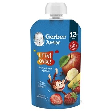 Gerber Junior Kapsička LETNÉ OVOCIE ovocná desiata (od ukonč. 12. mesiaca) 1x110 g obrázok